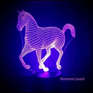 3D LED LAMP - PAARD