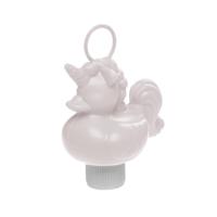 Wit eenhoorn badeendje badspeelgoed 12 cm