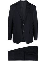 Lardini costume slim à veste à simple boutonnage - Bleu Lardini costume slim à veste à simple boutonnage - Bleu