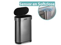 FlinQ Sensor Bin 60L Prullenbak - RVS - Automatisch met Softclose Deksel