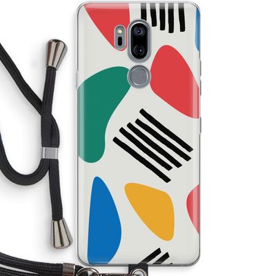 Illustratieve pop 1: LG G7 Thinq Transparant Hoesje met koord