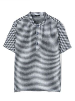 Il Gufo chemise imprimée à manches courtes - Bleu