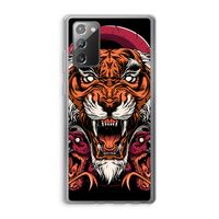 Tiger and Rattlesnakes: Samsung Galaxy Note 20 / Note 20 5G Transparant Hoesje