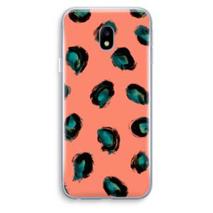 Pink Cheetah: Samsung Galaxy J3 (2017) Transparant Hoesje