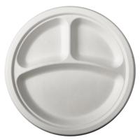 Papstar 12 borden suikerriet "pure" 3-vaks ø23cm