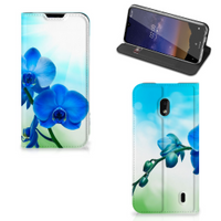 Nokia 2.2 Smart Cover Orchidee Blauw - Cadeau voor je Moeder - thumbnail