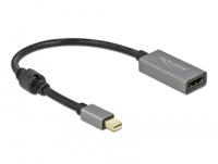 DeLOCK 66570 video kabel adapter 0,2 m Mini DisplayPort HDMI Type A (Standaard) Zwart, Grijs - thumbnail