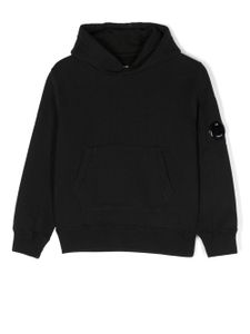 C.P. Company Kids hoodie à patch lentille - Noir