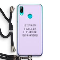 Ochtendhumeur: Huawei P Smart (2019) Transparant Hoesje met koord