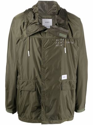 WTAPS veste Pillar à capuche - Vert