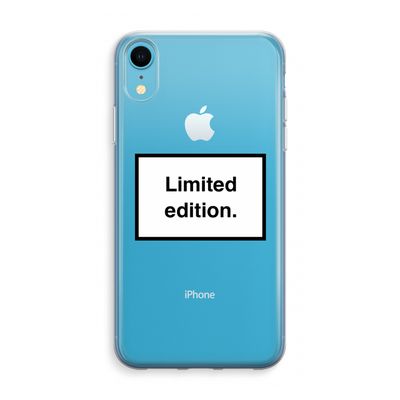 Limited edition: iPhone XR Transparant Hoesje