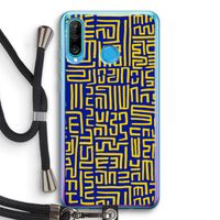 Majorelle Blue Print: Huawei P30 Lite Transparant Hoesje met koord