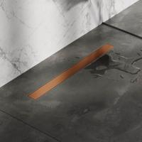 Brauer Douchegoot met Multifunctioneel Rooster en Flens - 80 cm - Koper Geborsteld Pvd