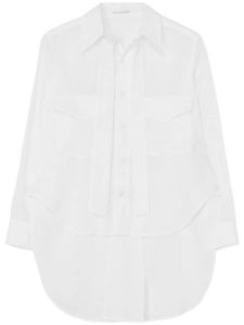 Yohji Yamamoto chemise en coton à manches longues - Blanc