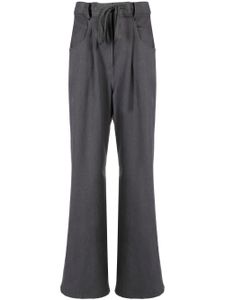 Goen.J pantalon droit à lien de resserrage - Gris