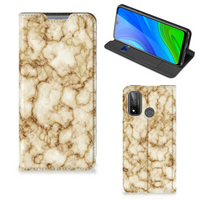 Huawei P Smart (2020) Standcase Marmer Goud - thumbnail