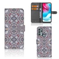 Motorola Moto G60s | Bookcase | Flower Tiles | Portemonnee hoesje