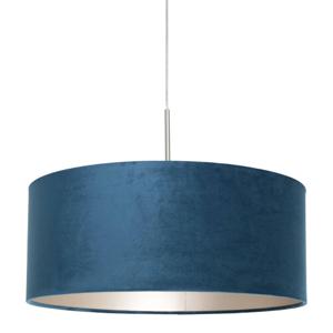 Steinhauer Hanglamp Sparkled met blauw velvet 8247ST