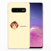 Samsung Galaxy S10 Telefoonhoesje met Naam Monkey Samsung Galaxy S10 Telefoonhoesje met Naam Monkey