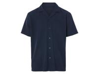 LIVERGY Heren overhemd (Marineblauw, M)