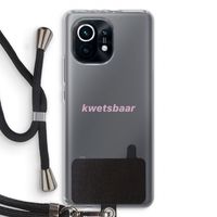 kwetsbaar: Xiaomi Mi 11 Transparant Hoesje met koord
