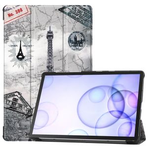 3-Vouw sleepcover hoes - Samsung Galaxy Tab S6 - Eiffeltoren