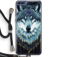 Darkness Wolf: Huawei P Smart (2018) Transparant Hoesje met koord