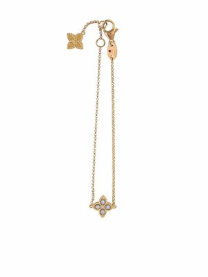 Roberto Coin bracelet Princess Flower en or jaune 18ct serti de diamants