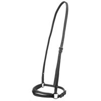 Rossner lak lage neusriem zwart maat:cob