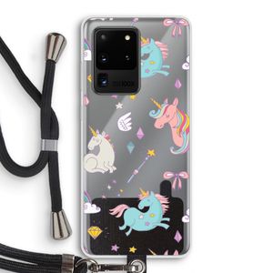 Fantasiewereld: Samsung Galaxy S20 Ultra Transparant Hoesje met koord