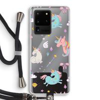 Fantasiewereld: Samsung Galaxy S20 Ultra Transparant Hoesje met koord