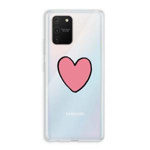 Hartje: Samsung Galaxy S10 Lite Transparant Hoesje