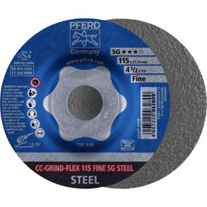 PFERD 64187115 CC-GRIND-FLEX 115 SG STEEL FINE Schuurschijf Diameter 115 mm Boordiameter 22.23 mm 10 stuk(s)