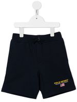 Ralph Lauren Kids short de sport à logo brodé - Bleu