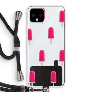 Waterijsje: Pixel 4 Transparant Hoesje met koord