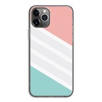 Strepen pastel: iPhone 11 Pro Transparant Hoesje