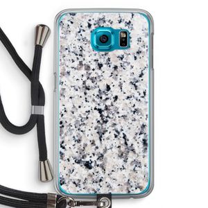 Gespikkelde marmer: Samsung Galaxy S6 Transparant Hoesje met koord