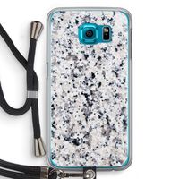 Gespikkelde marmer: Samsung Galaxy S6 Transparant Hoesje met koord