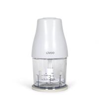 Hakmachine - LIVOO - 300 ml - 400 W - 1 snelheid en turbofunctie - 2 roestvrijstalen messen - Wit