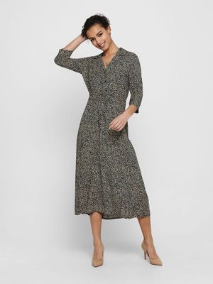 JDY jurk JDYSTAAR met all over print zwart/zand JDY jurk JDYSTAAR met all over print zwart/zand