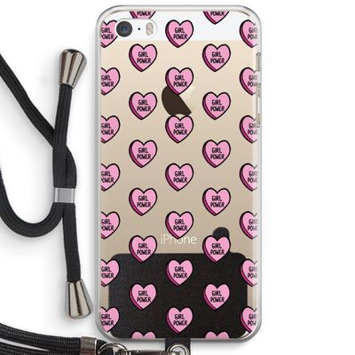 GIRL POWER: iPhone 5 / 5S / SE Transparant Hoesje met koord
