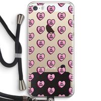 GIRL POWER: iPhone 5 / 5S / SE Transparant Hoesje met koord