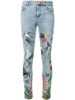 Philipp Plein jean skinny à imprimé all-over - Bleu