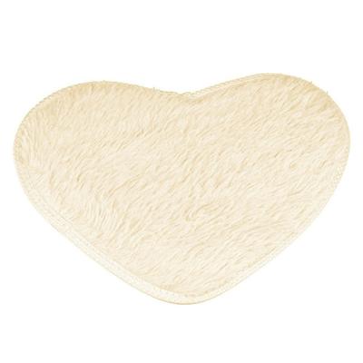 Hart vorm non-slip bad Mats keuken tapijt Home Decoratie grootte: 60 * 70CM (beige)