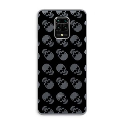 Musketon Skulls: Xiaomi Redmi Note 9 Pro Transparant Hoesje