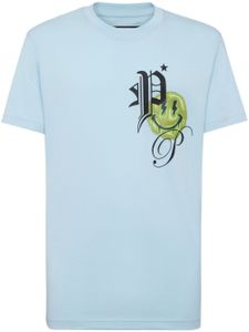 Philipp Plein t-shirt Smile en jersey - Bleu