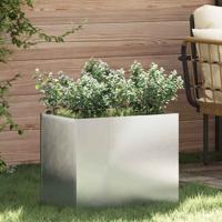 VidaXL Tuin bloempot gegalvaniseerd staal 50 x 32 x 40 cm