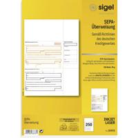 Sigel PC SEPA-overschrijving/ZV572 A4 speciaal OCR-papier, MP 90 g inh. 250 vel