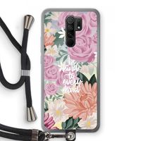 Kindness matters: Xiaomi Redmi 9 Transparant Hoesje met koord