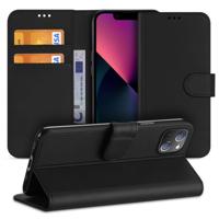 Hoesje iPhone 13 mini Book Cover Zwart met Pasjeshouder